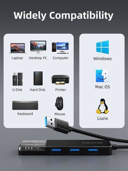 USB-хаб Cabletime CB02B 4 ports DC484145 фото