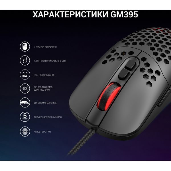 Мышь GamePro GM395 Black DC531530 фото
