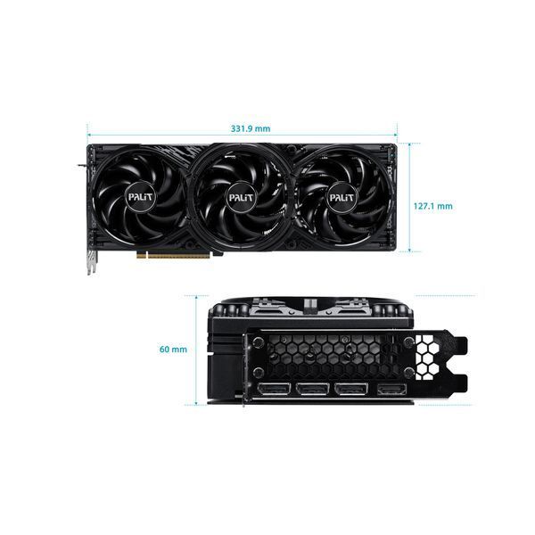 Відеокарта GF RTX 5080 16GB GDDR7 GamingPro OC Palit (NE75080S19T2-GB2031A) DC540420 фото