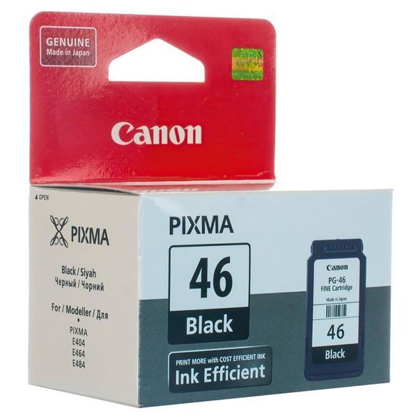 Картридж CANON (PG-46) Pixma E404/E464 Black (9059B001) DC62937 фото
