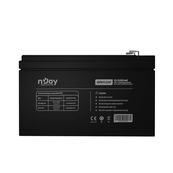 Аккумуляторная батарея Njoy GP07122F 12V 7AH (BTVACGUOBTD2FCN01B) AGM DC388653 фото