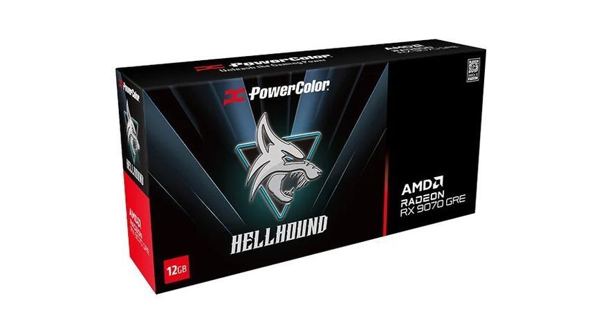 Видеокарта AMD Radeon RX 9070 GRE 12GB GDDR6 Hellhound PowerColor (RX9070GRE 12G-L/OC) DC609167 фото