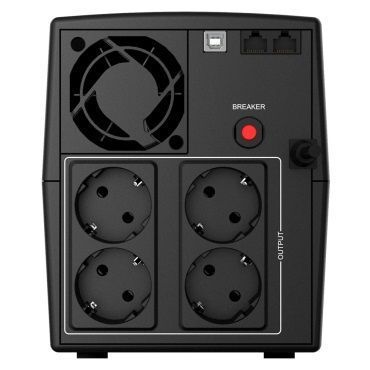 ИБП NJOY Keen 1500 (UPLI-LI150KU-CG01B) Lin.int., AVR, 4 x евро, USB, пластик DC314002 фото