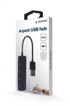 USB-хаб Gembird 4 ports Black (UHB-U2P4-06) DC448144 фото