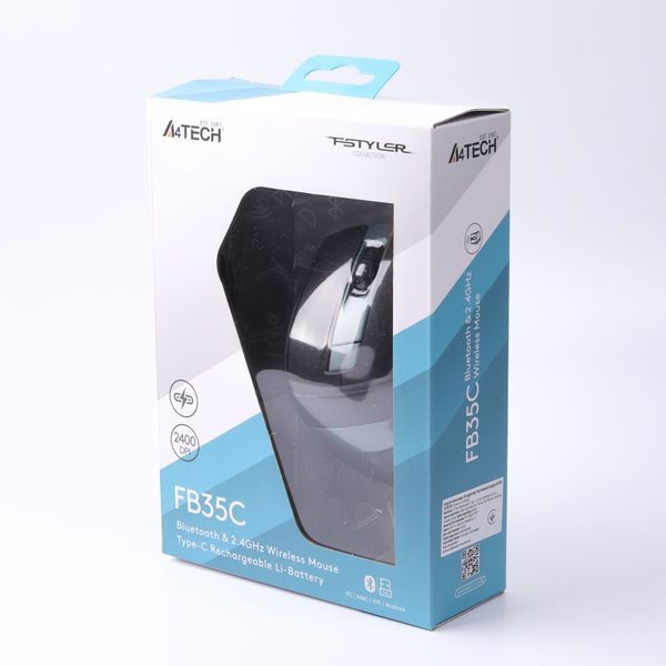 Миша бездротова A4Tech Fstyler FB35C Midnight Green USB DC397313 фото