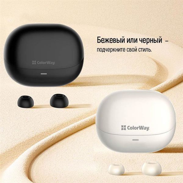 Bluetooth-гарнитура СolorWay Slim TWS-1 Earbuds Long Life Black (CW-TWS1BK1) DC526726 фото