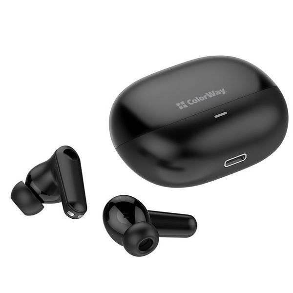 Bluetooth-гарнитура СolorWay Slim TWS-1 Earbuds Long Life Black (CW-TWS1BK1) DC526726 фото