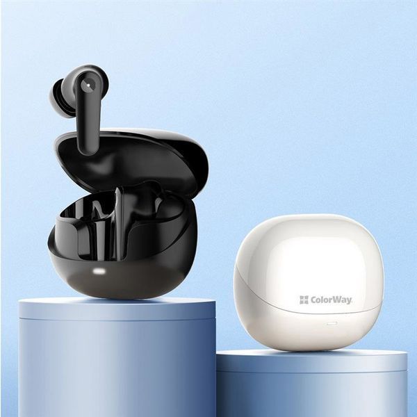 Bluetooth-гарнитура СolorWay Slim TWS-1 Earbuds Long Life Black (CW-TWS1BK1) DC526726 фото