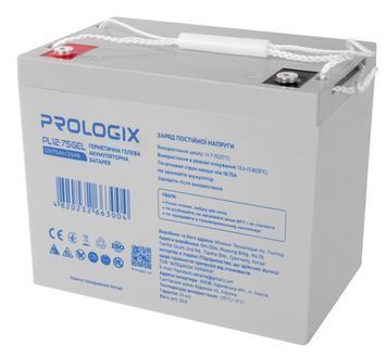 Аккумуляторная батарея Prologix 12V 75AH (PL12-75GEL) GEL DC513909 фото