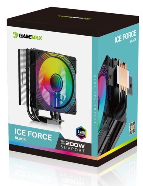 Кулер процессорный GAMEMAX 9502-0100R0102 (ICE FORCE BK) EL1451181 фото