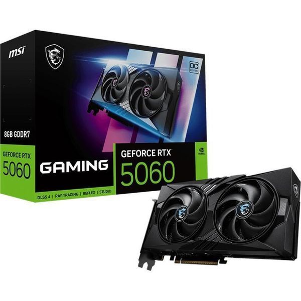 Відеокарта GF RTX 5060 8GB GDDR7 Gaming OC MSI (GeForce RTX 5060 8G GAMING OC) DC555056 фото