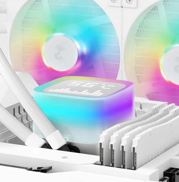 Система водяного охлаждения DeepCool LP240 ARGB White (R-LP240-WHMSMC-G-1) DC553847 фото