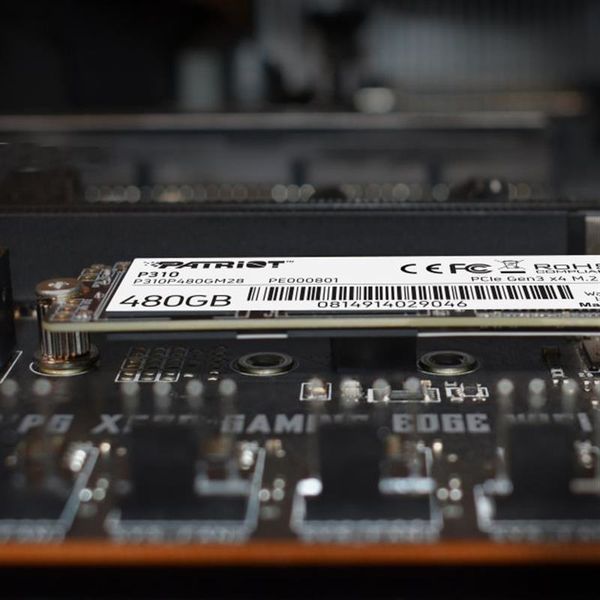 Накопитель SSD 480GB Patriot P310 M.2 2280 PCIe NVMe 3.0 x4 TLC (P310P480GM28) DC396828 фото