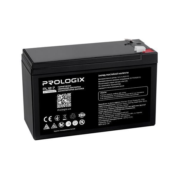 Акумуляторна батарея Prologix 12V 7AH (PL12-7) AGM DC513917 фото