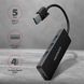 Хаб AXAGON HUE-G1A SuperSpeed USB SLIM hub, кабель 14см Type-A, Черный EL1438784 фото 2