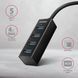 Хаб AXAGON HUE-M1AL SuperSpeed USB-A MINI hub, USB-A кабель 120см, Черный EL1438787 фото 2