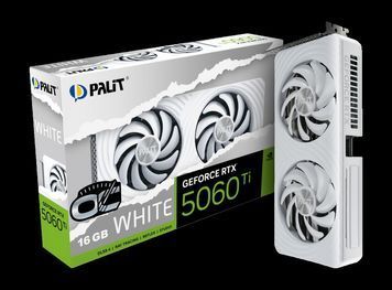 Видеокарта Palit GeForce RTX5060 Ti WHITE OC 16G IT168 фото