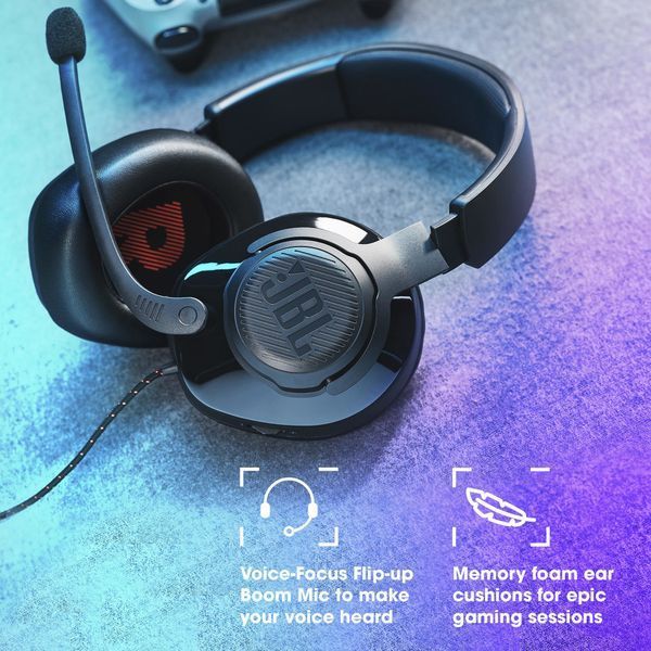 Навушники JBL Quantum 200 Чорний (JBLQUANTUM200BLK) EL1318222 фото