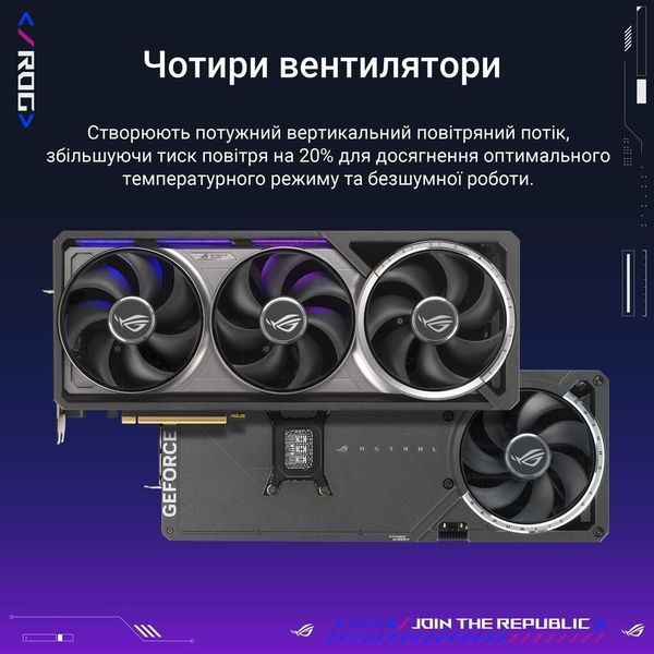 Відеокарта GF RTX 5080 16GB GDDR7 ROG Astral Gaming OC Asus (ROG-ASTRAL-RTX5080-O16G-GAMING) DC537641 фото