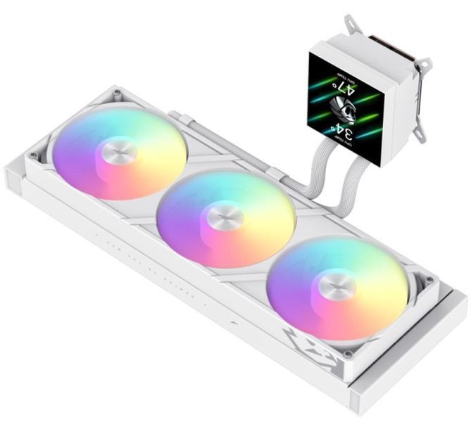 Система водяного охлаждения GAMEMAX 9503-0100R0058 (GLACIER 360 LCD WH) EL1451172 фото