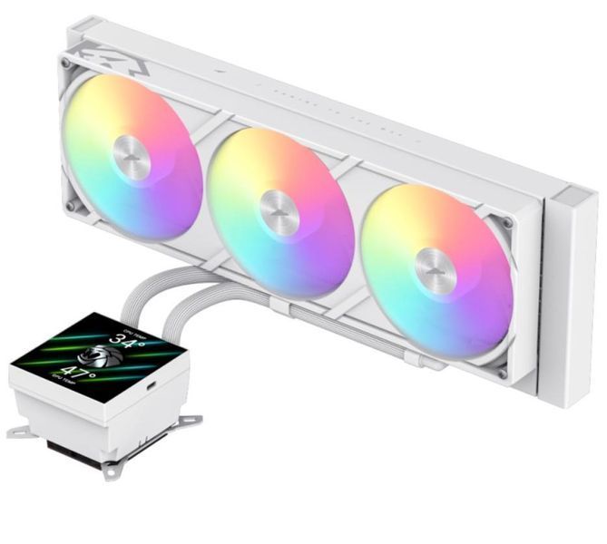 Система водяного охлаждения GAMEMAX 9503-0100R0058 (GLACIER 360 LCD WH) EL1451172 фото