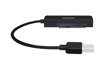 Адаптер Maiwo для підключення HDD 2,5" SATA II/III / SSD до портів USB 3.0 пластик, чорний IT477 фото