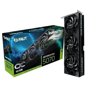 Відеокарта GF RTX 5070 12GB GDDR7 Infinity 3 OC Palit (NE75070S19K9-GB2050S) DC547571 фото