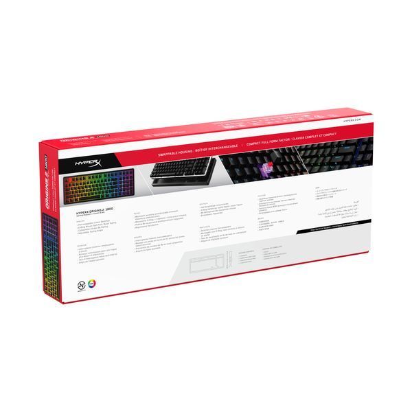 Клавіатура HyperX Origins 2 1800 HX Red USB Black (B4QS4AA) DC600209 фото