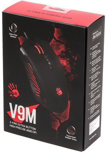 Мышь A4Tech V9M Bloody Black Extra Fire Button DC276548 фото
