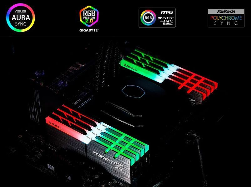 Модуль пам`ятi DDR4 2x16GB/3600 G.Skill Trident Z RGB (F4-3600C18D-32GTZR) DC276132 фото