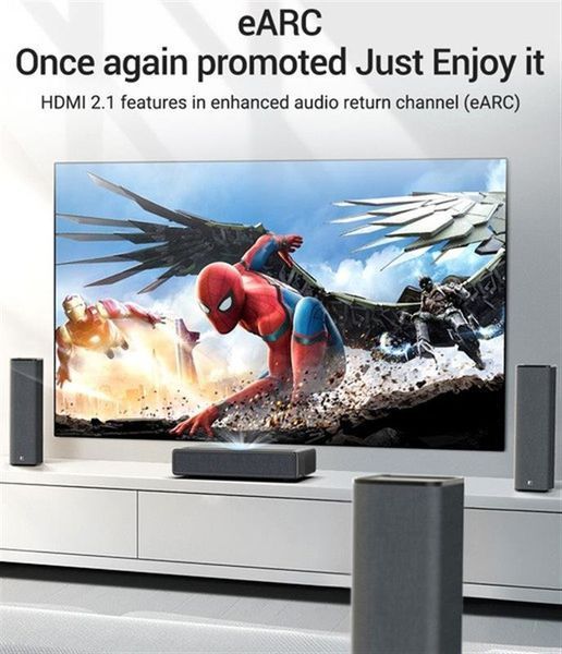 Кабель Vention HDMI - HDMI v.2.1 (M/M), 1.5 м, Black (AALBG) DC527670 фото