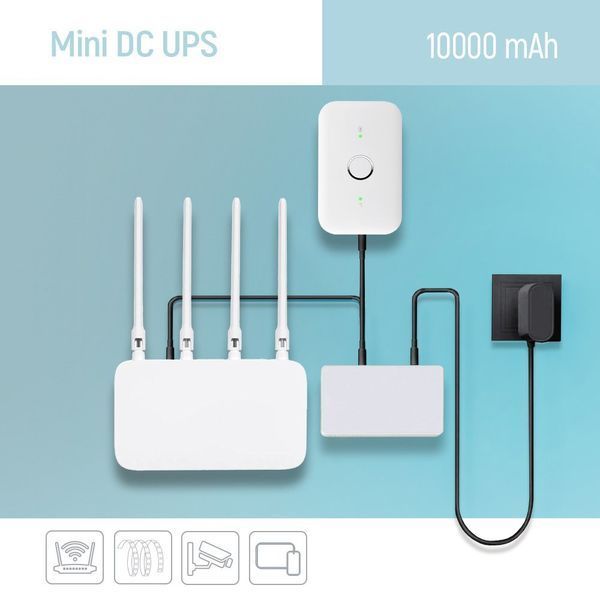 ИБП для роутеров/коммутаторов ColorWay CW-PB100LI3WT 10000mAh 21W DC 5V/9V/12V/24V DC543022 фото