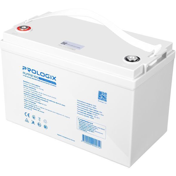 Аккумуляторная батарея Prologix 12.8V 100AH 1280Wh (PLFP12-100) LiFePO4 DC585918 фото