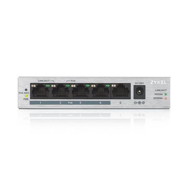 Комутатор ZYXEL GS1005HP (GS1005HP-EU0101F) DC284252 фото