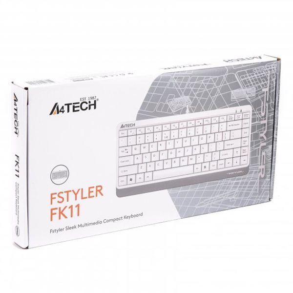 Клавіатура A4Tech FK11 White DC331258 фото