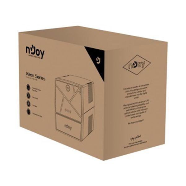 ИБП NJOY Keen 2000 (UPLI-LI200KU-CG01B) Lin.int., AVR, 4 x евро, USB, пластик DC314015 фото