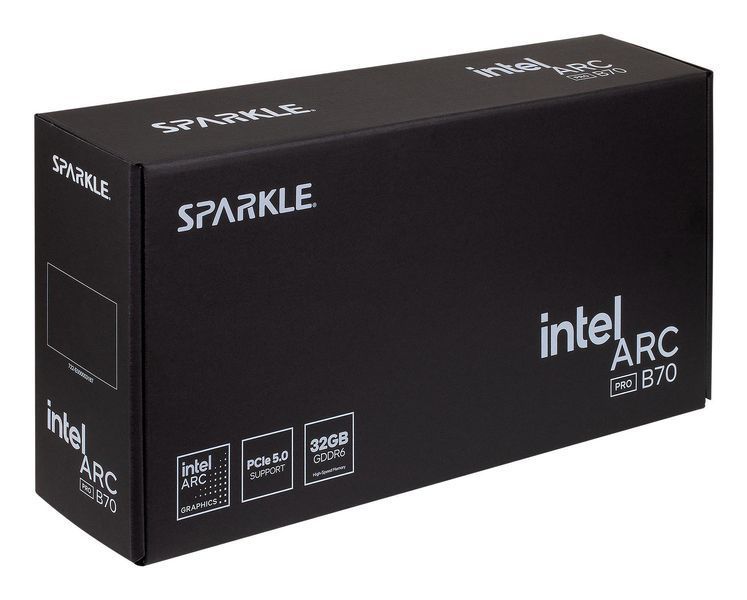 Видеокарта SPARKLE Intel Arc Pro B70 32GB GDDR6 (SBP70W-32G PRO B70) EL1460980 фото
