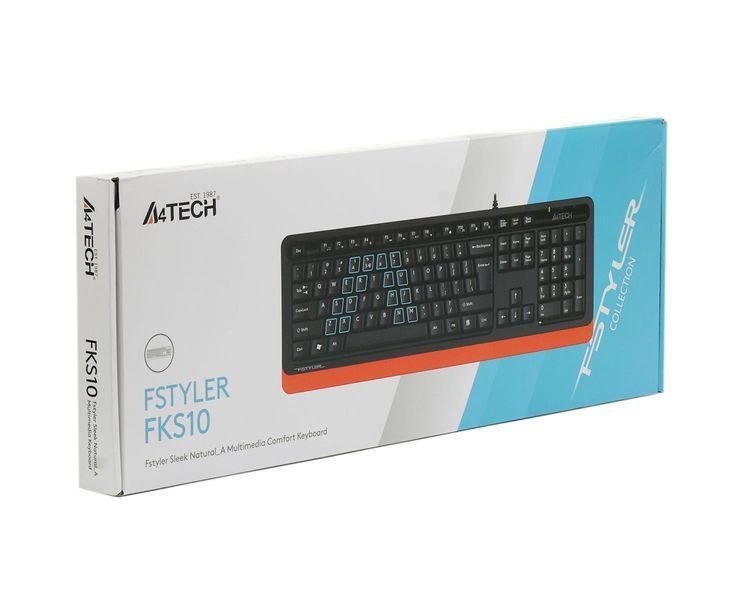Клавіатура A4Tech Fstyler FKS10 Orange DC385615 фото
