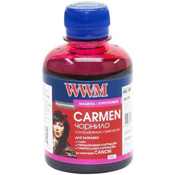 Чорнило WWM Universal Carmen для Сanon серій PIXMA iP/iX/MP/MX/MG Magenta (CU/M) 200г DC27638 фото