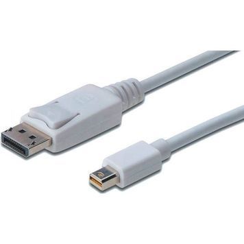 Кабель Digitus miniDisplayPort to DisplayPort (AM/AM) 1.0m, white (AK-340102-010-W) DC134959 фото