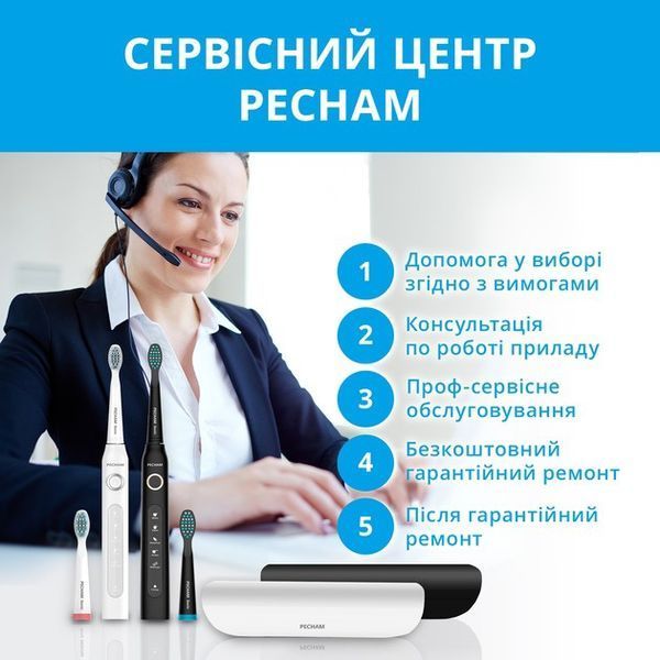 Набір зубних щіток Pecham Black and White Travel Set PC-084 (0290119010100) DC522394 фото