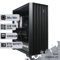 Двопроцесорна робоча станція PowerUp #529 Xeon E5 2680 v4 x2/128 GB/SSD 1TB/GeForce RTX 5070Ti 16GB