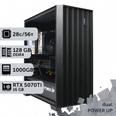 Двопроцесорна робоча станція PowerUp #529 Xeon E5 2680 v4 x2/128 GB/SSD 1TB/GeForce RTX 5070Ti 16GB