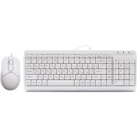 Комплект (клавіатура, миша) A4Tech F1512 White