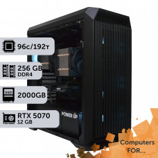 Комп'ютер Power Up #27 для Premiere Pro/AMD EPYC 7642 x2/256 GB/HDD 6 TB/SSD 2TB/GeForce RTX 5070 12GB