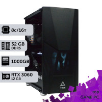 Ігровий комп'ютер GamePC TOP #447 Ryzen 7 8700F/32 GB/SSD 1TB/GeForce RTX 3060 12GB
