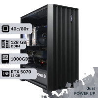 Двопроцесорна робоча станція PowerUp #522 Xeon E5 2673 v4 x2/128 GB/SSD 1TB/GeForce RTX 5070 12GB