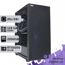 Робоча станція PowerUp Desktop #477 Core i7 14700K/128 GB/SSD 2TB/NVIDIA Quadro RTX5000 16GB