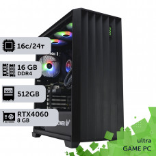 Ігровий комп'ютер GamePC Ultra #231 Core i7 13700F/16 GB/HDD 1 TB/SSD 512GB/GeForce RTX 4060 8GB