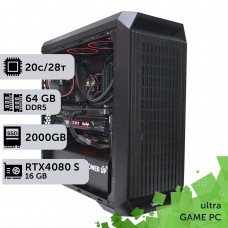 Ігровий комп'ютер GamePC Ultra #351 Core i7 14700K/64 GB/SSD 2TB/GeForce RTX 4080 Super 16GB
